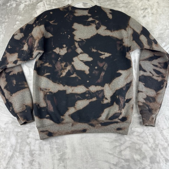 Gildan Heavy Blend Sweatshirt Youth XL Black Bleached Grunge 90's Unique (1253) - Picture 6 of 10